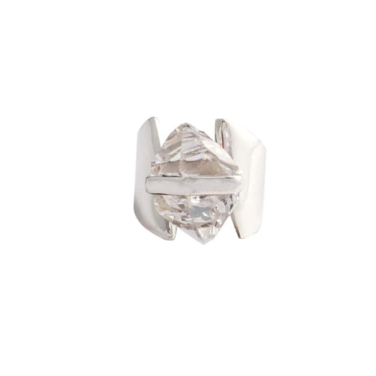 Ring Silber mit Herkimer Diamant
