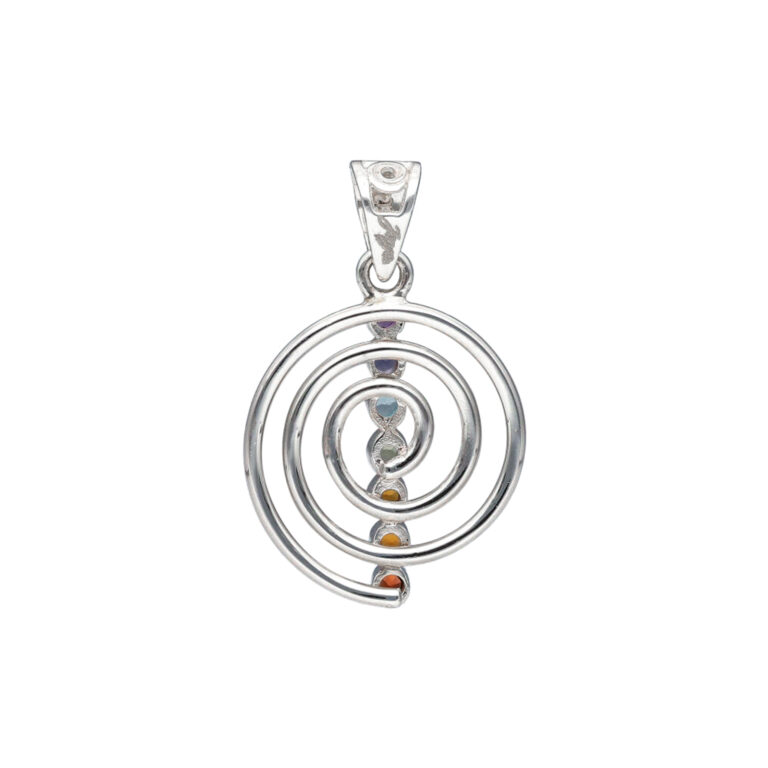 AH-ST-107 | Anhänger mit Chakra Steinen aus 925 Silber – Bild 2