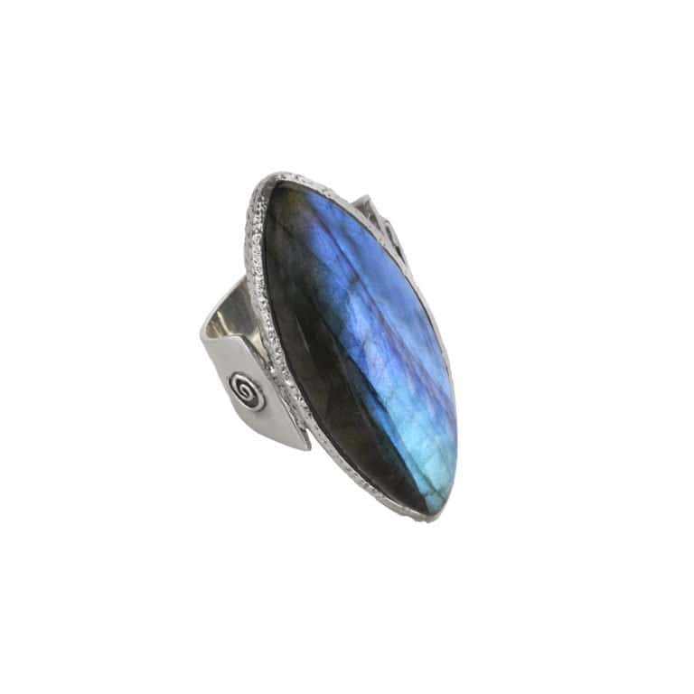 R-ST-048 | Ring mit Labradorit aus 925 Silber – Bild 5