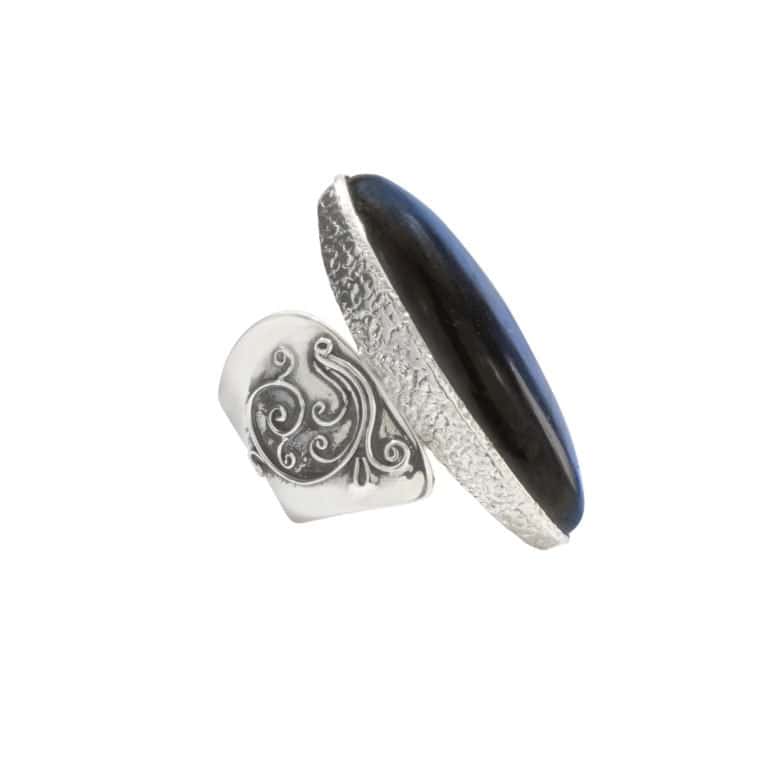 R-ST-048 | Ring mit Labradorit aus 925 Silber