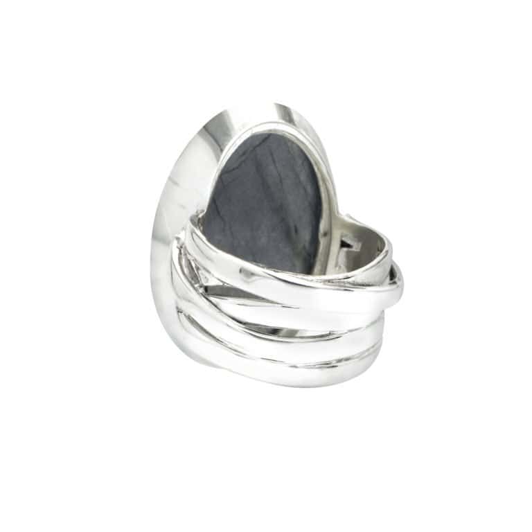 R-ST-055 | Ring mit Labradorit aus 925 Silber – Bild 3