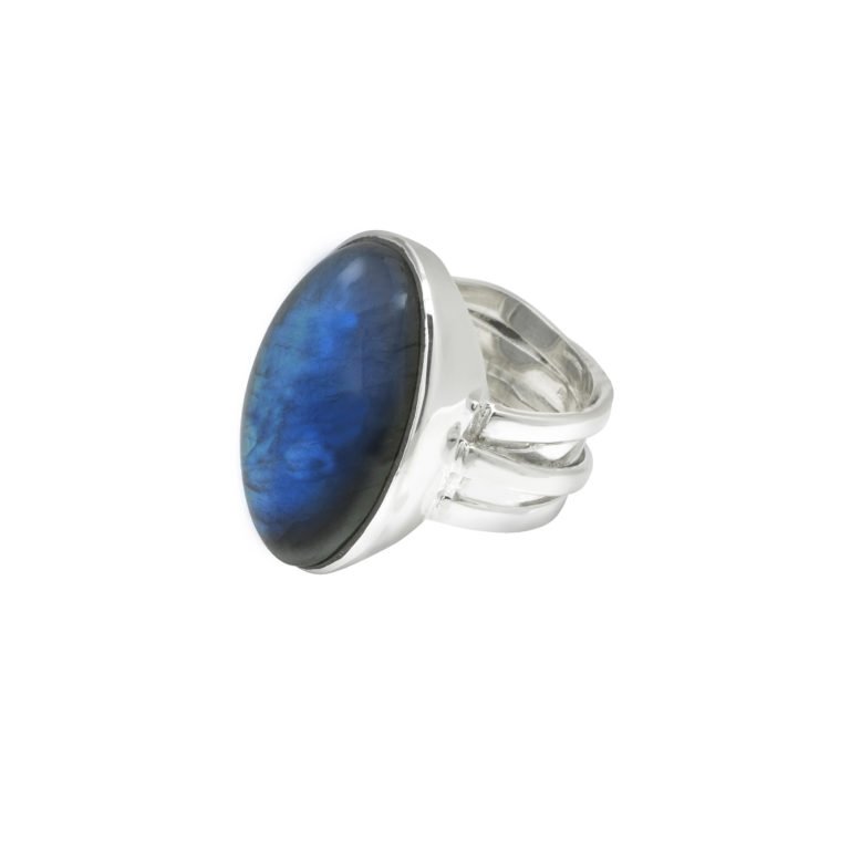 R-ST-055 | Ring mit Labradorit aus 925 Silber