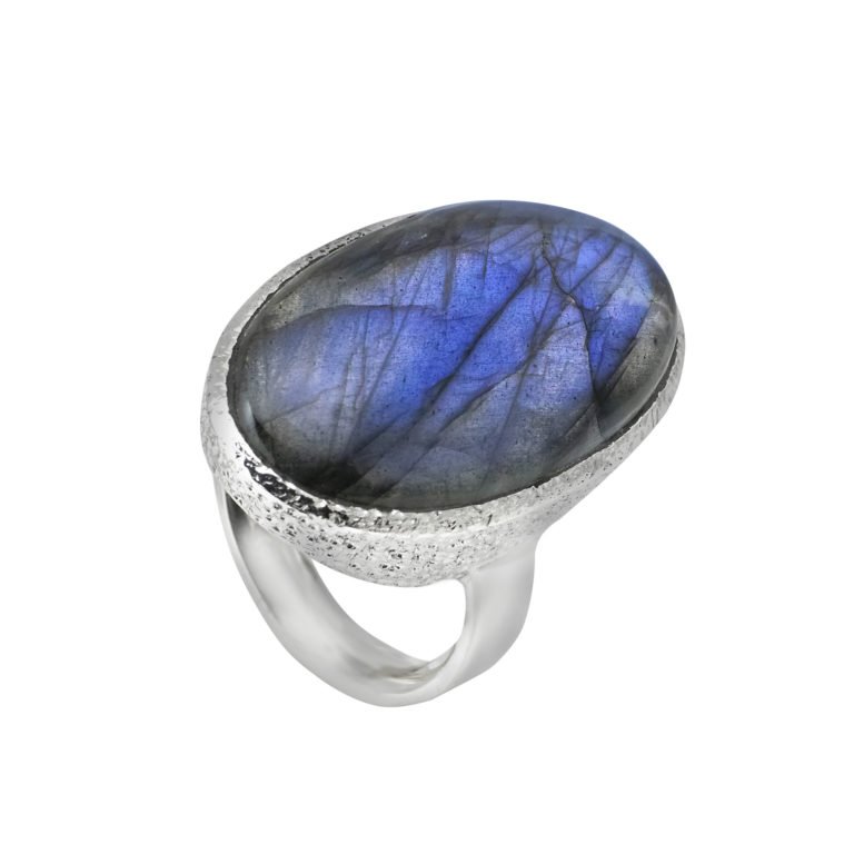 R-ST-003 | Ring mit Labradorit aus 925 Silber