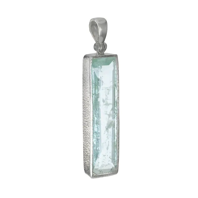 AH-ST-039 | Anhänger mit Aquamarin aus 925 Silber