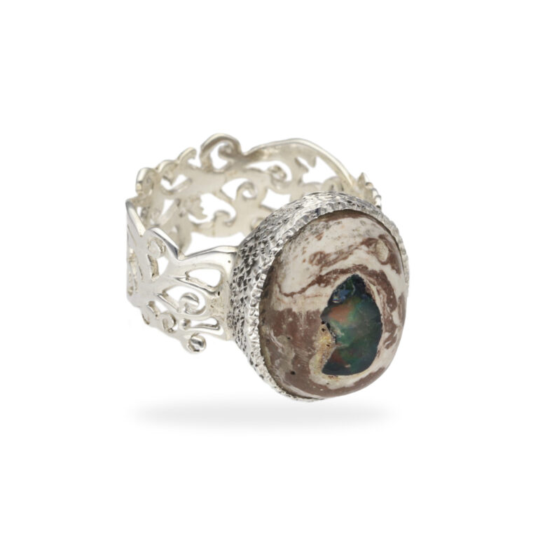 R-ST-099 | Ring with fire opal made of 925 silver. - Image 2