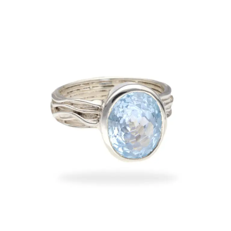 R-ST-104 | Ring mit Aquamarin aus 925 Silber