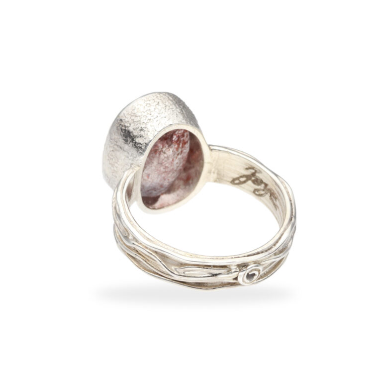 R-ST-108 | Ring mit Erdbeerquarz aus 925 Silber – Bild 3