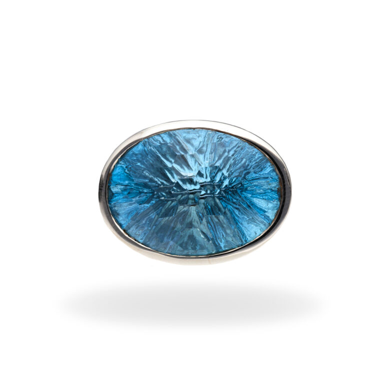 R-ST-132 | Ring mit Blauem Topas aus 925 Silber – Bild 3