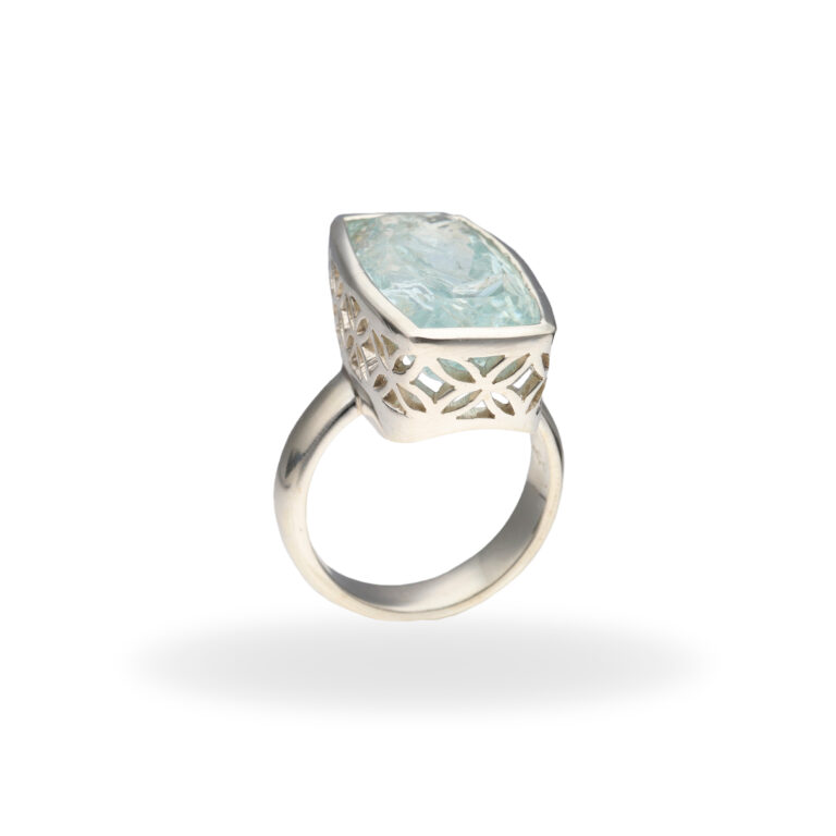 R-ST-146 | Ring mit Aquamarin aus 925 Silber