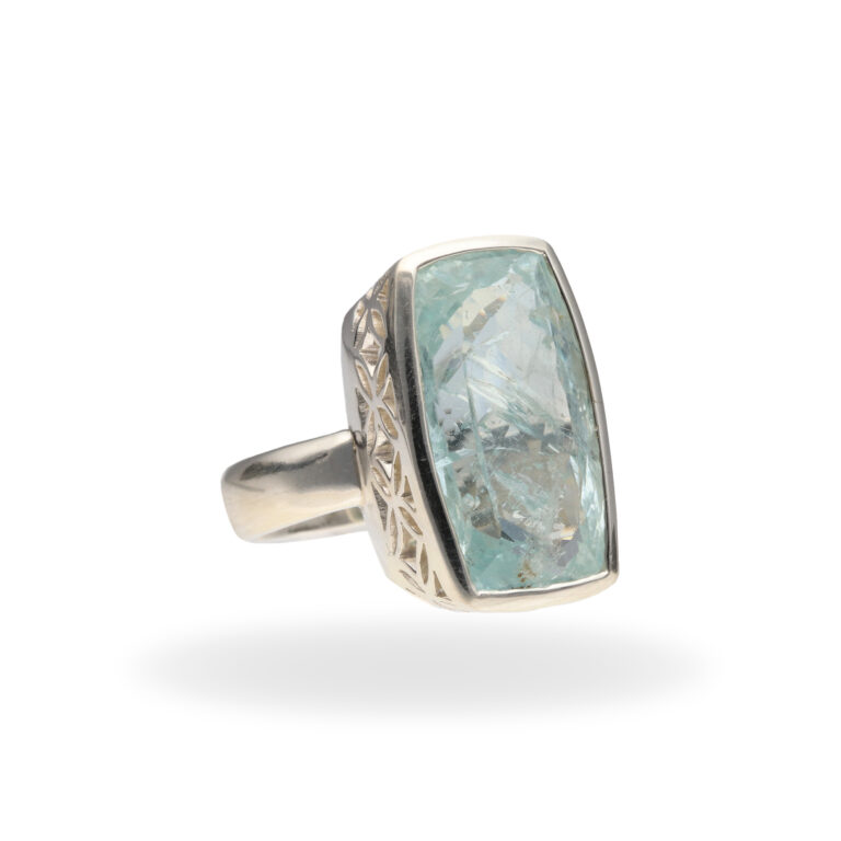 R-ST-146 | Ring mit Aquamarin aus 925 Silber – Bild 3