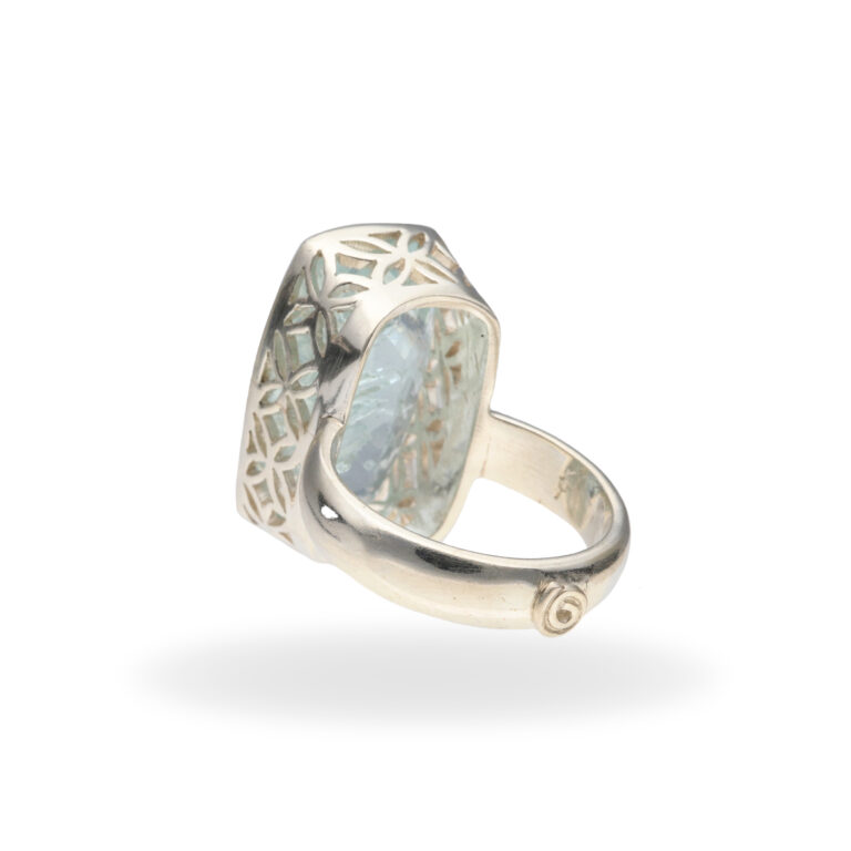 R-ST-146 | Ring mit Aquamarin aus 925 Silber – Bild 4