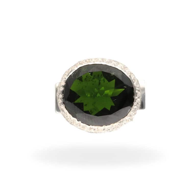R-ST-156 | Ring mit Chromdiopsid aus 925 Silber