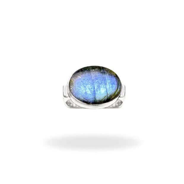 R-ST-005 | Ring with labradorite made of 925 silver